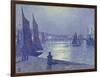 Moonlit Night, Boulogne-Sur-Mer-Theo van Rysselberghe-Framed Giclee Print