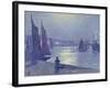 Moonlit Night, Boulogne-Sur-Mer-Theo van Rysselberghe-Framed Giclee Print