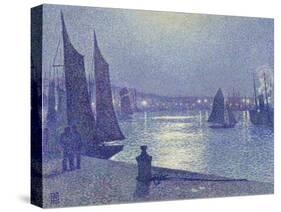 Moonlit Night, Boulogne-Sur-Mer-Theo van Rysselberghe-Stretched Canvas