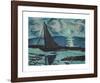 Moonlit Night by the Sea-Max Beckmann-Framed Premium Giclee Print