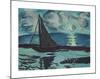 Moonlit Night by the Sea-Max Beckmann-Mounted Premium Giclee Print