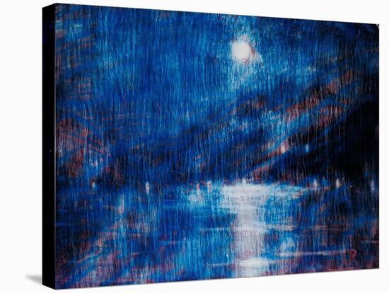 Moonlit night (Evening in Ascona). 1937-Christian Rohlfs-Stretched Canvas