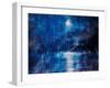 Moonlit night (Evening in Ascona). 1937-Christian Rohlfs-Framed Giclee Print