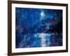 Moonlit night (Evening in Ascona). 1937-Christian Rohlfs-Framed Giclee Print