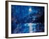 Moonlit night (Evening in Ascona). 1937-Christian Rohlfs-Framed Giclee Print