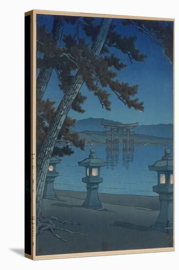 Moonlit Night in Miyajima-Kawase Hasui-Stretched Canvas