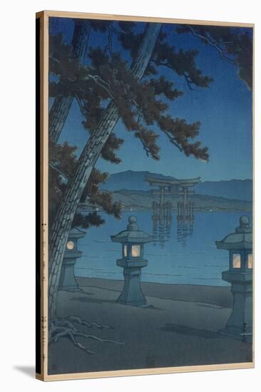 Moonlit Night in Miyajima-Kawase Hasui-Stretched Canvas