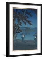 Moonlit Night in Miyajima-Kawase Hasui-Framed Premium Giclee Print