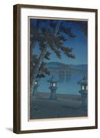 Moonlit Night in Miyajima-Kawase Hasui-Framed Giclee Print