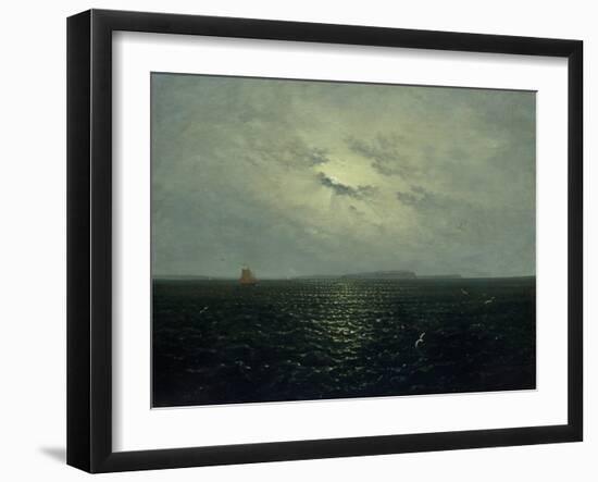 Moonlit Night, Rugia, Ca. 1819-Carl Gustav Carus-Framed Giclee Print