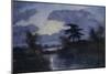 moonlit night, Teufelsmoor. About 1900-Otto Modersohn-Mounted Giclee Print