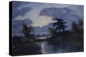 moonlit night, Teufelsmoor. About 1900-Otto Modersohn-Stretched Canvas