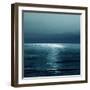 Moonlit Ocean Teal II-Maggie Olsen-Framed Art Print