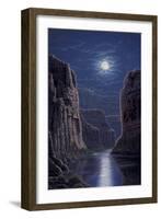 Moonlit Pass-R.W. Hedge-Framed Giclee Print