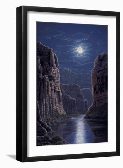 Moonlit Pass-R.W. Hedge-Framed Giclee Print