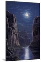 Moonlit Pass-R.W. Hedge-Mounted Giclee Print
