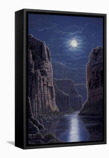 Moonlit Pass-R.W. Hedge-Framed Stretched Canvas