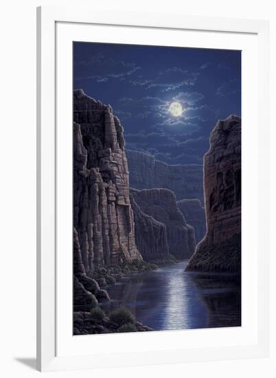 Moonlit Pass-R.W. Hedge-Framed Giclee Print