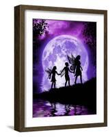 Moonlit Path-Julie Fain-Framed Art Print