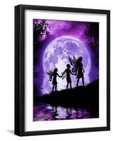 Moonlit Path-Julie Fain-Framed Art Print