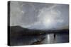 Moonlit River-William Trost Richards-Stretched Canvas