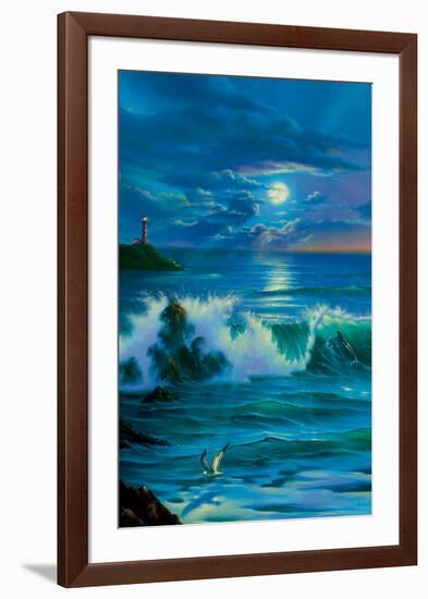 Moonlit Romance-Jim Warren-Framed Art Print