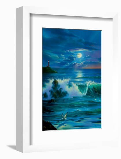 Moonlit Romance-Jim Warren-Framed Premium Giclee Print