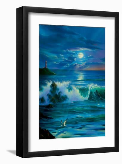 Moonlit Romance-Jim Warren-Framed Premium Giclee Print