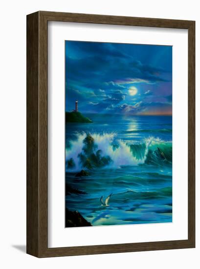 Moonlit Romance-Jim Warren-Framed Premium Giclee Print