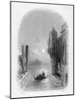 Moonlit Scene in Venice, Engraved by Robert Brandard, 1846 (Engraving)-George Cattermole-Mounted Giclee Print