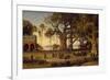 Moonlit Scene of Indian Figures and Elephants Among Banyan Trees, Upper India (Probably Lucknow)-Johann Zoffany-Framed Giclee Print