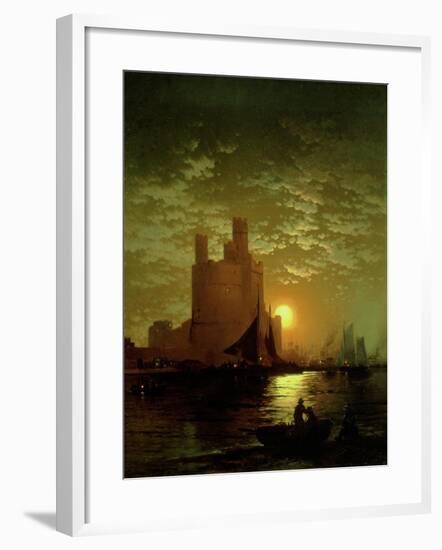 Moonlit Scene-Moran-Framed Giclee Print