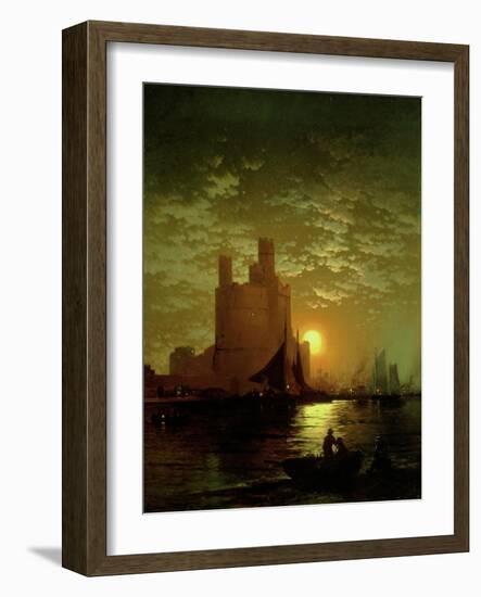 Moonlit Scene-Moran-Framed Giclee Print