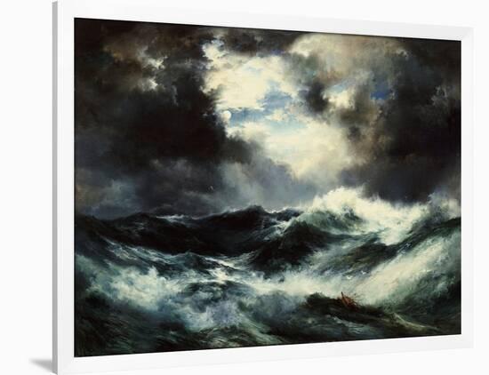 Moonlit Shipwreck at Sea Thomas Moran (1837-1926), 1901-Thomas Moran-Framed Giclee Print