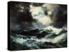 Moonlit Shipwreck at Sea Thomas Moran (1837-1926), 1901-Thomas Moran-Stretched Canvas