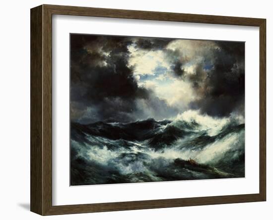 Moonlit Shipwreck at Sea Thomas Moran (1837-1926), 1901-Thomas Moran-Framed Giclee Print