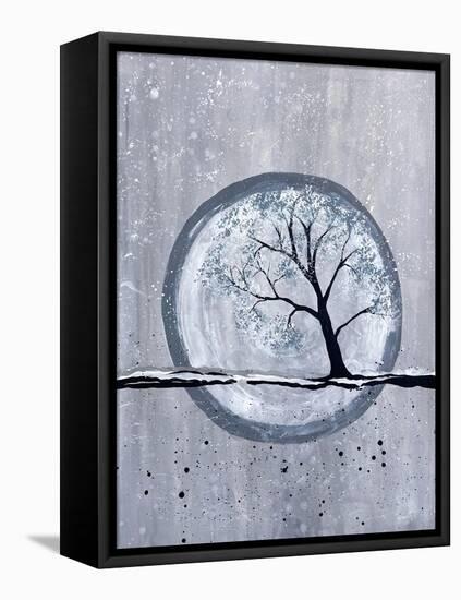 Moonlit Tree 1-Doris Charest-Framed Stretched Canvas