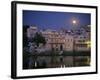 Moonlit View of Gangaur Ghat, with Old City Gateway, Udaipur, Rajasthan State, India-Richard Ashworth-Framed Photographic Print