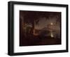 Moonlit View of the Bay of Naples-Franz Ludwig Catel-Framed Giclee Print