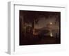 Moonlit View of the Bay of Naples-Franz Ludwig Catel-Framed Giclee Print