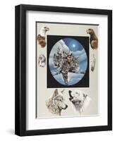 Moonlit Warrior-unknown Ampel-Framed Art Print