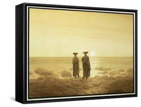 Moonrise, 1835-7-Caspar David Friedrich-Framed Stretched Canvas