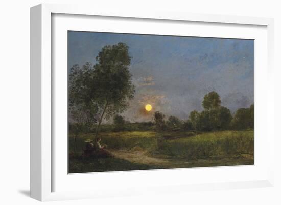 Moonrise, 1887-Charles Francois Daubigny-Framed Giclee Print