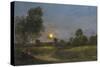 Moonrise, 1887-Charles Francois Daubigny-Stretched Canvas