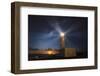 Moonrise and Lighthouse-Jingshu Zhu-Framed Photographic Print