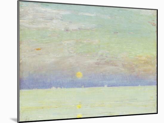 Moonrise at Sunset, Cape Ann, 1892-Childe Hassam-Mounted Giclee Print