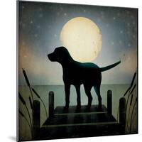 Moonrise Black Dog-Ryan Fowler-Mounted Art Print