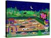 Moonrise Drive-In-Mark Frost-Stretched Canvas