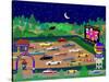 Moonrise Drive-In-Mark Frost-Stretched Canvas