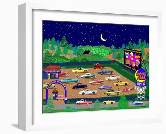 Moonrise Drive-In-Mark Frost-Framed Giclee Print